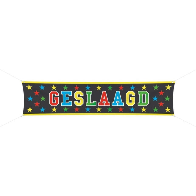Geslaagd Vlag 1,8m van Folat koop je bij Partywinkel
