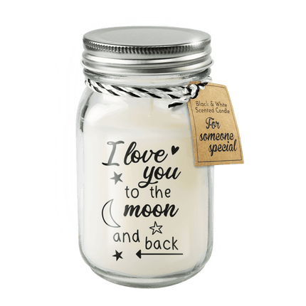 Geurkaars I Love You To The Moon 14cm van Paper Dreams koop je bij Partywinkel