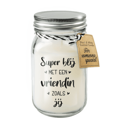 Geurkaars Vriendin 14cm van Paper Dreams koop je bij Partywinkel