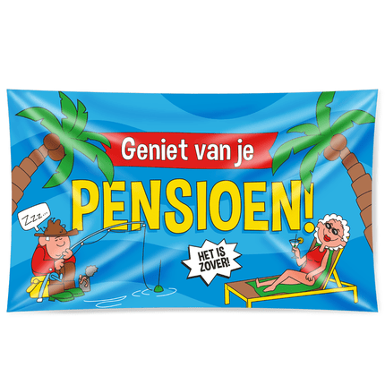 Gevel Vlag Pensioen van Paper Dreams koop je bij Partywinkel