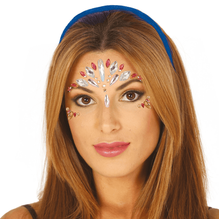 Gezichts Diamantjes Gekleurd van Fiestas Guirca koop je bij Partywinkel