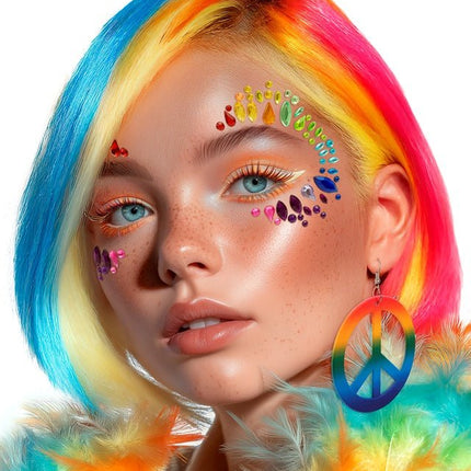 Gezichtsdecoratie Regenboog van Widmann koop je bij Partywinkel