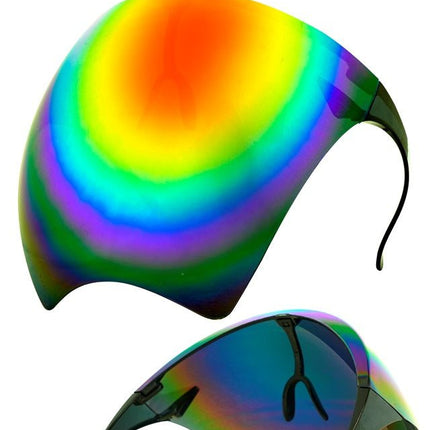 Gezichtsscherm Spiegellens Regenboog van Widmann koop je bij Partywinkel