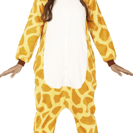 Giraffe Onesie Geel L van Fiestas Guirca koop je bij Partywinkel