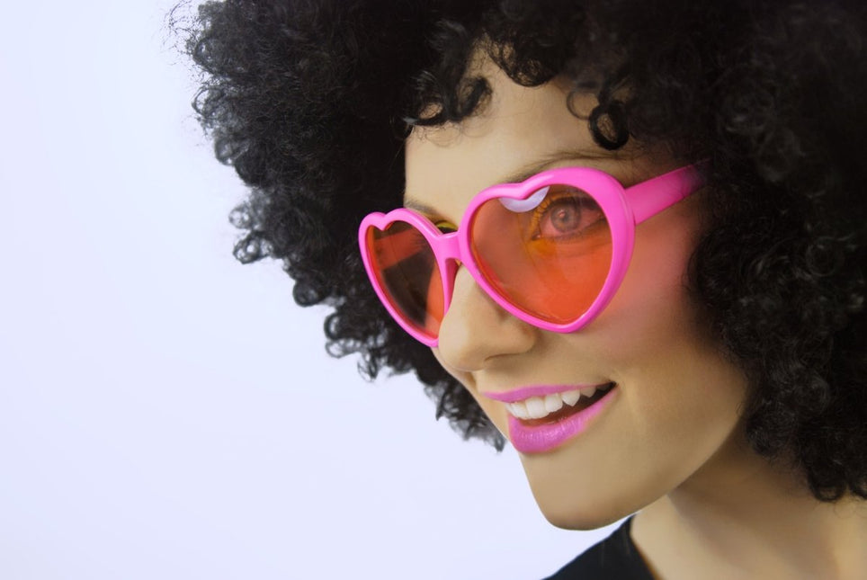 Hartjes Bril Roze 14cm van Partydeco koop je bij Partywinkel