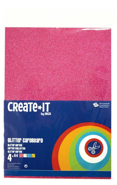 Glitterkarton A4 van Haza Witbaard koop je bij Partywinkel