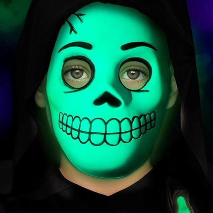 Glow in the Dark Schedelmasker van Widmann koop je bij Partywinkel