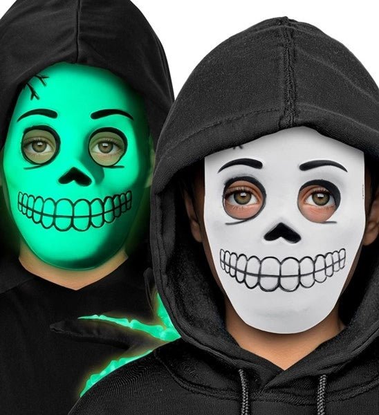 Glow in the Dark Schedelmasker van Widmann koop je bij Partywinkel