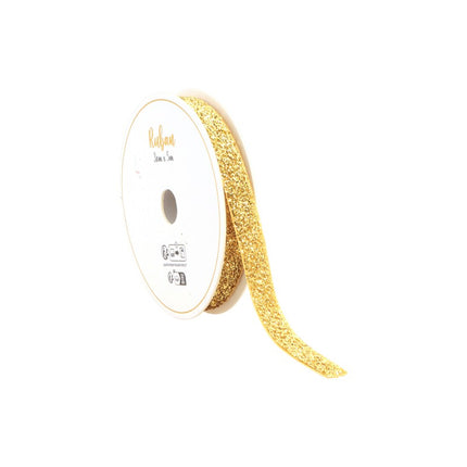 Gouden Lint Glitter 10Mm 3m