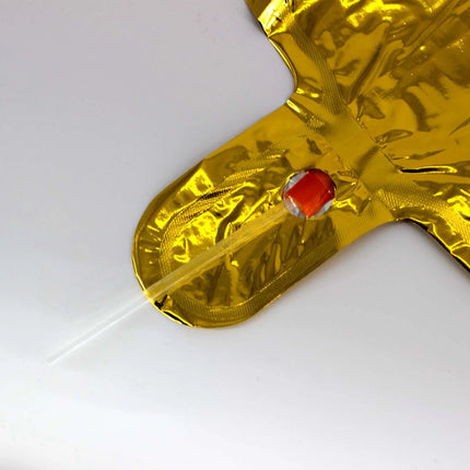 1 Jaar Cijfer Ballon Goud Leeg 85cm