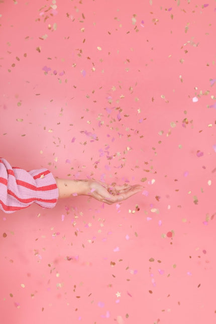Goud Roze Confetti Kanon 20cm van Partydeco koop je bij Partywinkel