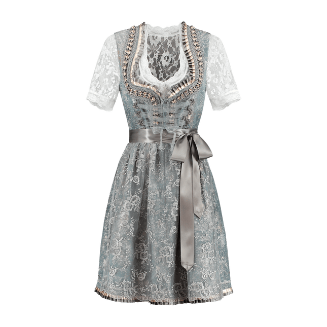 Goud Zilveren Dirndl Jurk Oktoberfest Dames 2 Delig van Haus Huberts koop je bij Partywinkel