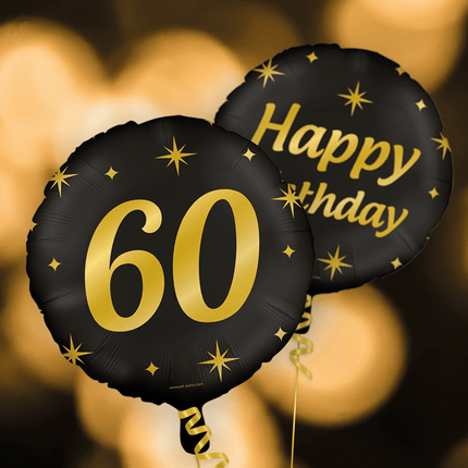 Goud Zwarte Helium Ballon 20 Jaar Leeg van Paper Dreams koop je bij Partywinkel