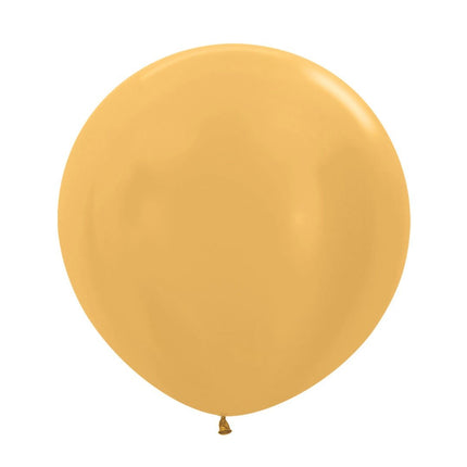 Gouden Ballonnen Metallic 61cm 3st van Sempertex koop je bij Partywinkel