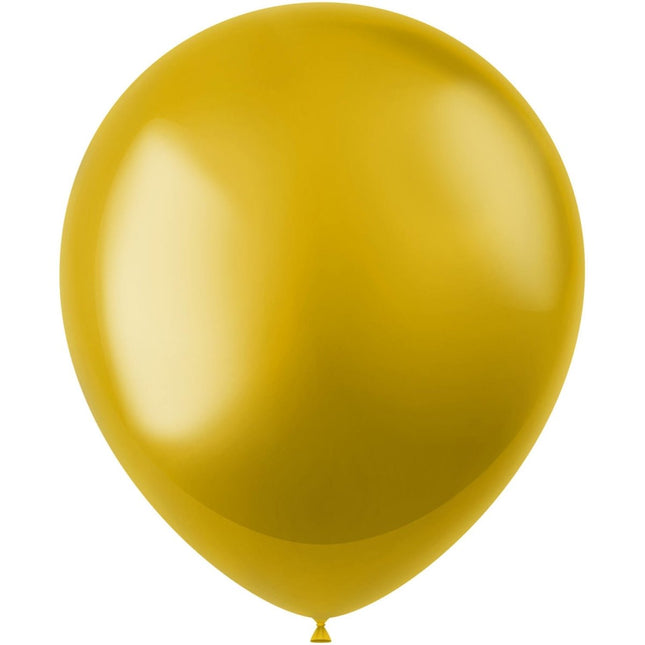 Gouden Ballonnen Metallic Stardust Gold 33cm 10st van Folat koop je bij Partywinkel