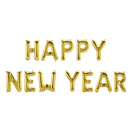 Gouden Ballonnen Set Happy New Year 1,9m van Paper Dreams koop je bij Partywinkel