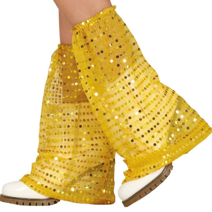 Gouden Beenwarmers Pailletten Organza van Fiestas Guirca koop je bij Partywinkel