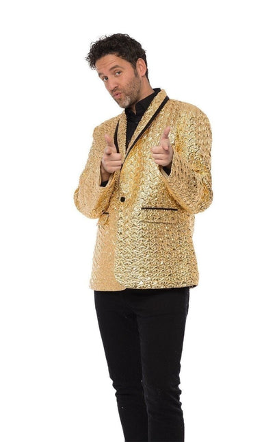 Gouden Blazer Heren van Partychimp koop je bij Partywinkel