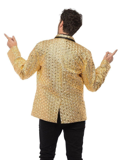 Gouden Blazer Heren van Partychimp koop je bij Partywinkel