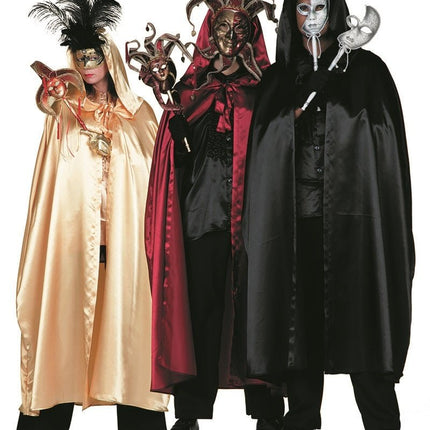 Gouden Cape Heren Satijn van Wilbers & Wilbers koop je bij Partywinkel