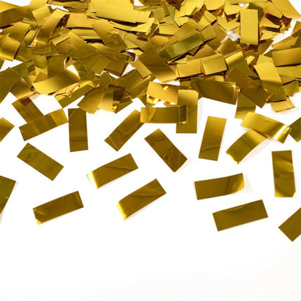 Gouden Confetti Kanon Folie 40cm van Riethmueller koop je bij Partywinkel
