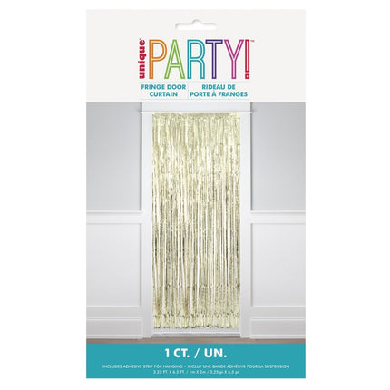 Gouden Deurgordijn 2m van Unique koop je bij Partywinkel