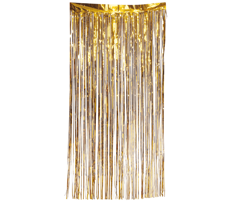 Gouden Deurgordijn 2m van Fiestas Guirca koop je bij Partywinkel