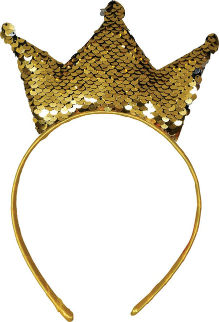 Gouden Haarband Met Kroon van Fiestas Guirca koop je bij Partywinkel