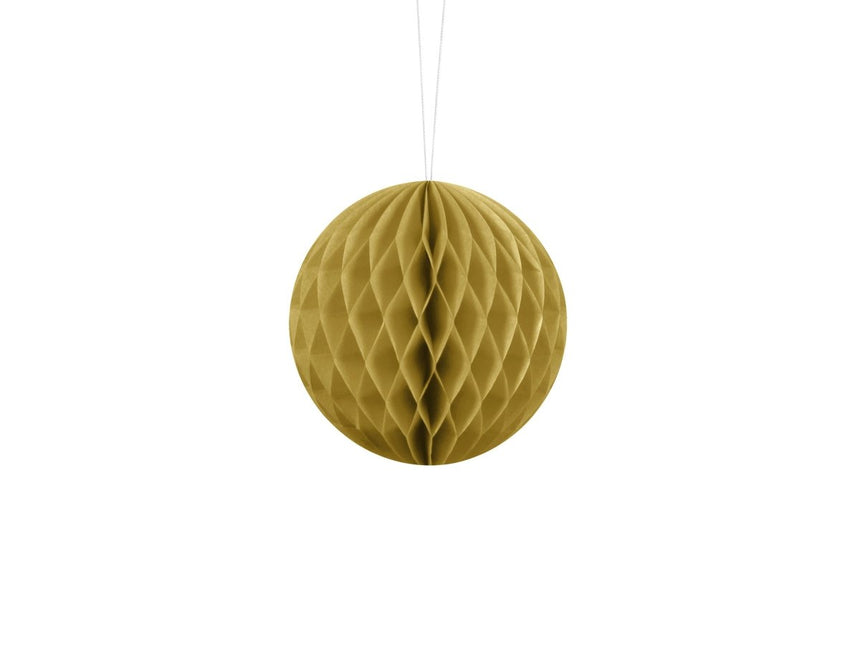 Gouden Honeycomb 10cm van Partydeco koop je bij Partywinkel