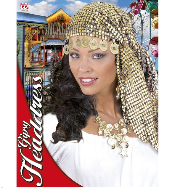 Gouden Hoofdband Pailletten van Widmann koop je bij Partywinkel