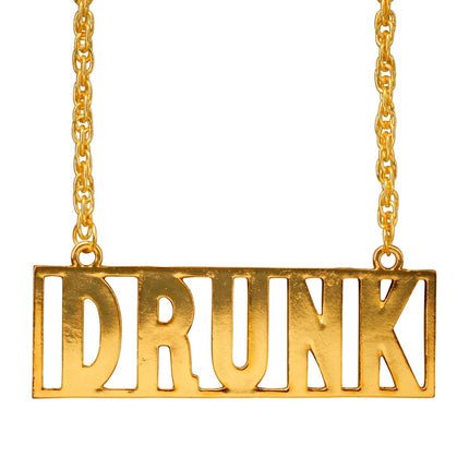 Gouden Ketting Drunk van Widmann koop je bij Partywinkel