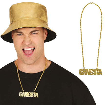 Gouden Ketting Gangsta van Fiestas Guirca koop je bij Partywinkel
