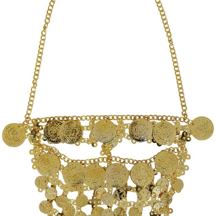 Gouden Ketting Gezicht van Fiestas Guirca koop je bij Partywinkel