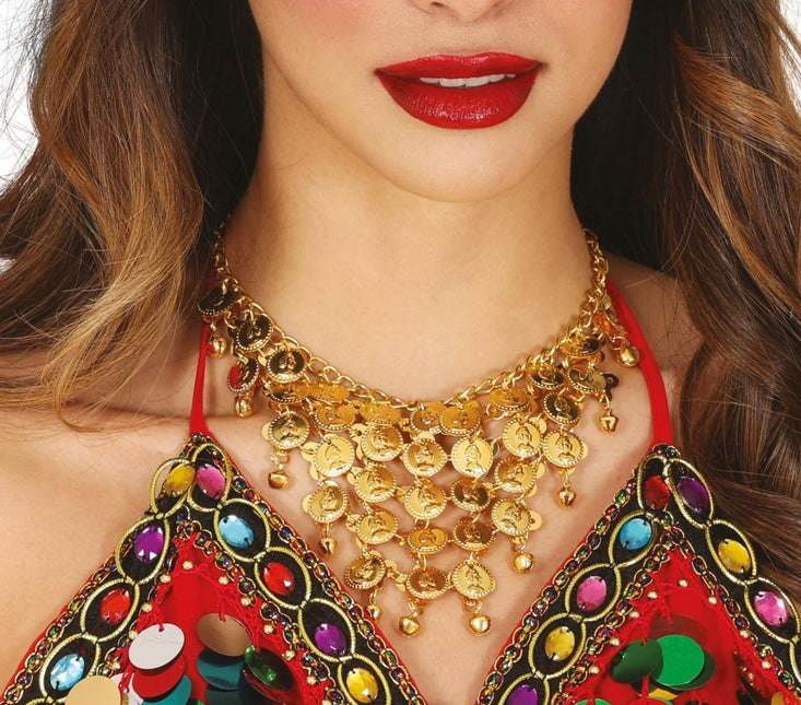 Gouden Ketting Munten van Fiestas Guirca koop je bij Partywinkel