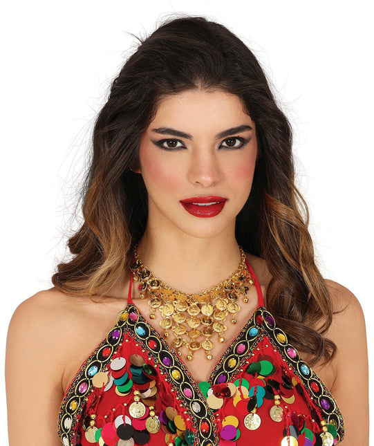 Gouden Ketting Munten van Fiestas Guirca koop je bij Partywinkel