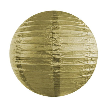 Gouden Lampion Rond 25cm van Partydeco koop je bij Partywinkel