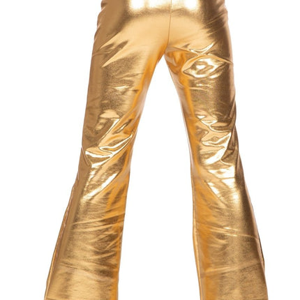 Gouden Legging Kind Flared Metallic van Wilbers & Wilbers koop je bij Partywinkel