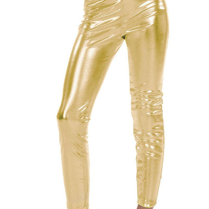 Gouden Legging Metallic van Wilbers & Wilbers koop je bij Partywinkel
