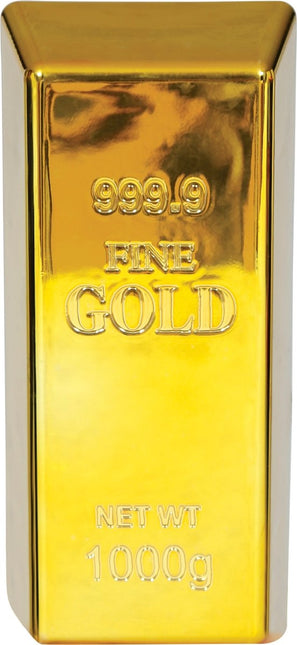 Gouden Nep Goudstaaf 16cm van Fiestas Guirca koop je bij Partywinkel