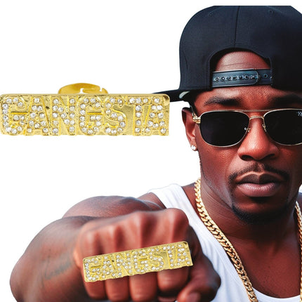 Gouden Ring Gangsta van Fiestas Guirca koop je bij Partywinkel