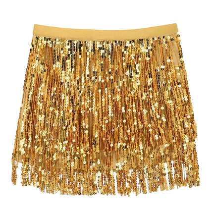 Gouden Rok Mini Glitter van Boland koop je bij Partywinkel