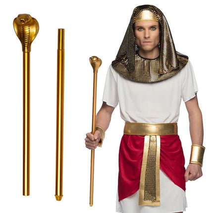 Gouden Scepter Slang 90cm van Boland koop je bij Partywinkel