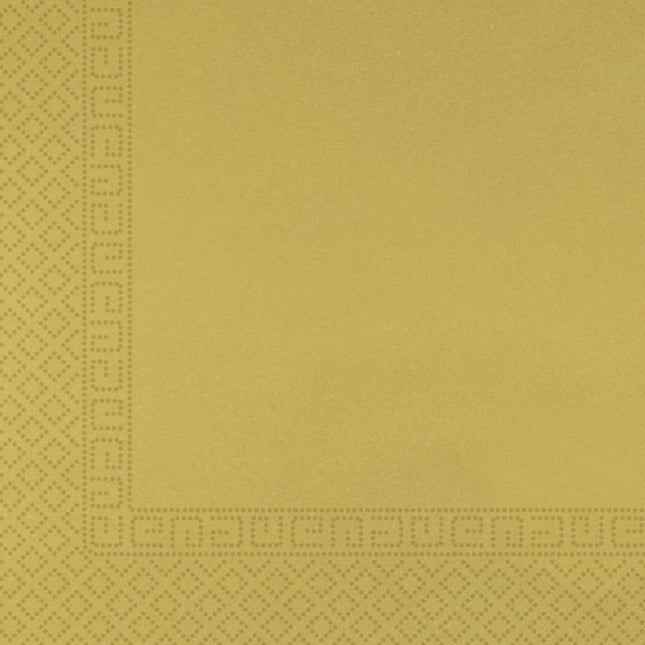Gouden Servetten Metalic 33cm 20st van Procos koop je bij Partywinkel