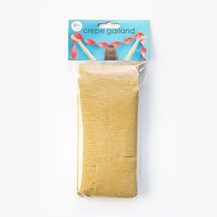 Gouden Slingers Crepe 6m van WeFiesta koop je bij Partywinkel