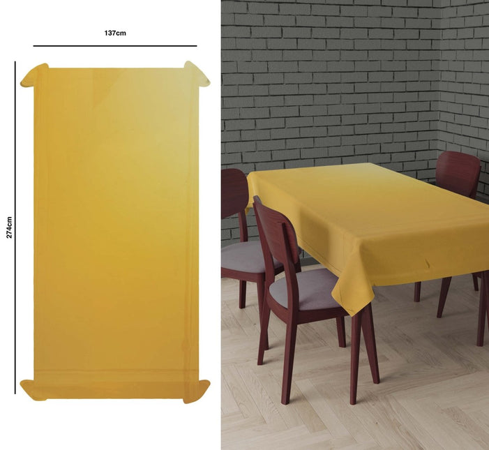 Gouden Tafelkleed Metallic 2,74m van Fiestas Guirca koop je bij Partywinkel