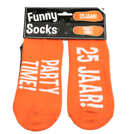 Grappige Sokken 25 Jaar 1 paar van Paper Dreams koop je bij Partywinkel