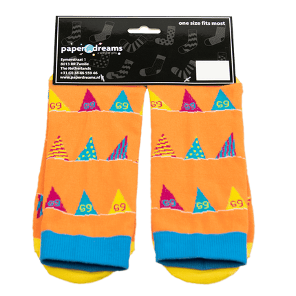 Grappige Sokken 65 Jaar Vlaggetjes 1 paar van Paper Dreams koop je bij Partywinkel