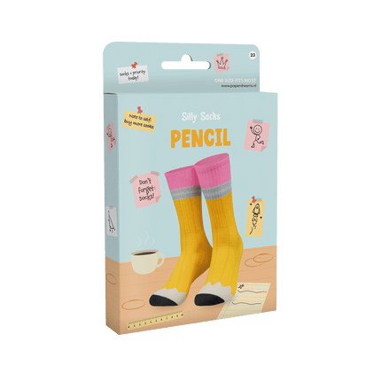 Grappige Sokken Potlood van Paper Dreams koop je bij Partywinkel