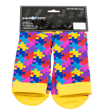 Grappige Sokken Yes! No! 1 paar van Paper Dreams koop je bij Partywinkel