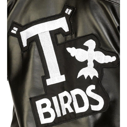 Grease Jas Zwart Jongen T - Bird van Smiffys koop je bij Partywinkel